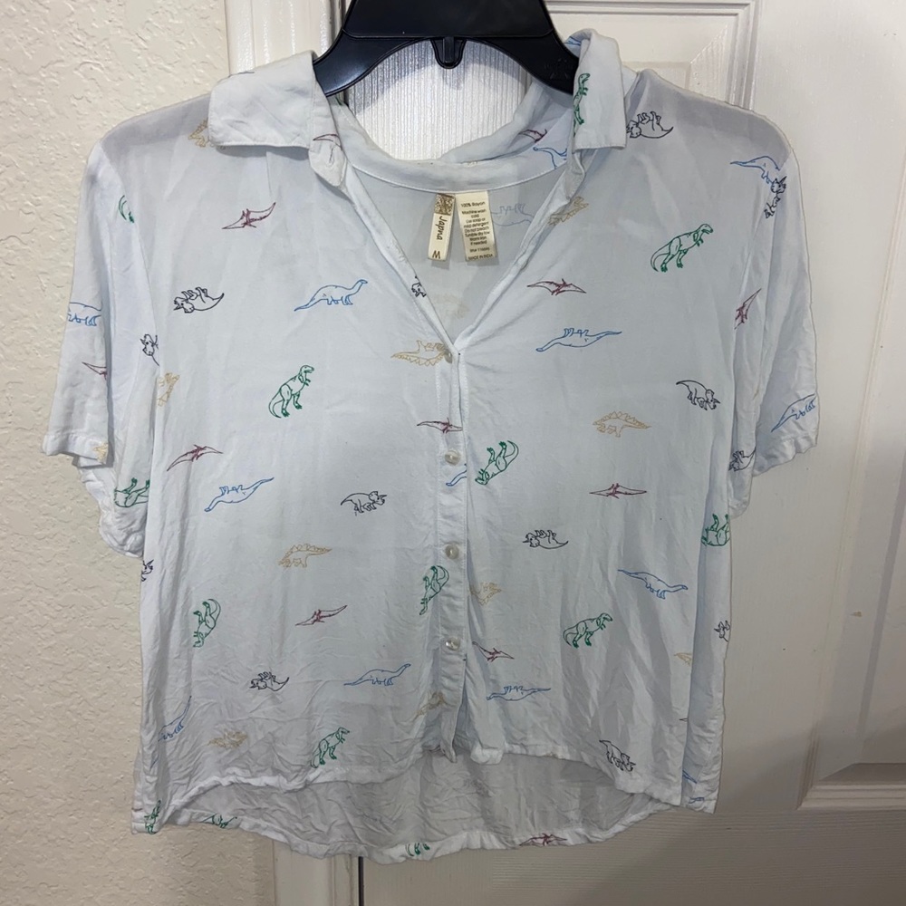 Dinosaur Button Down